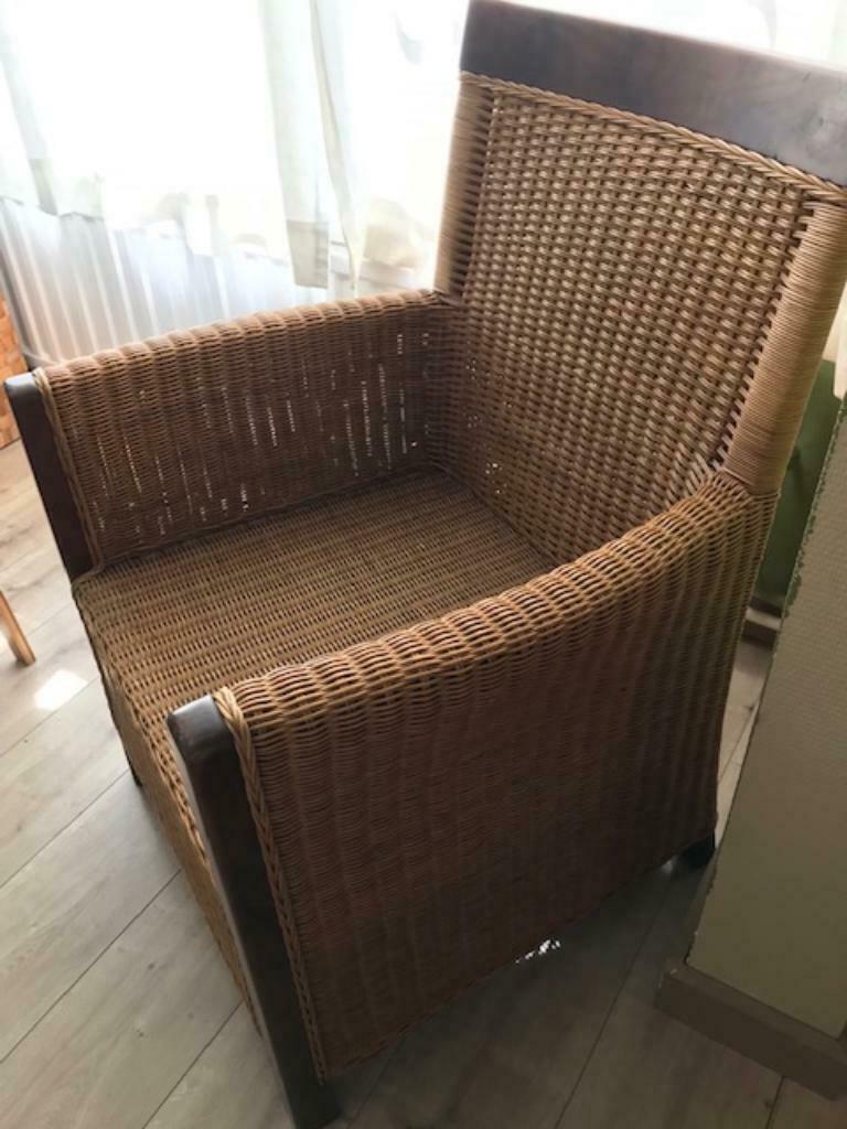 Rotan stoel - mooie staat - tijdloos!, Klassiek - tijdloos, Comme neuf, Brun, Enlèvement