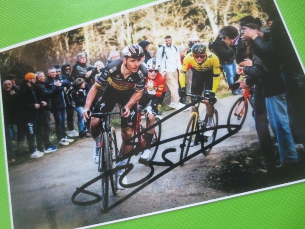 wielerfoto remco evenepoel, Verzenden, Zo goed als nieuw