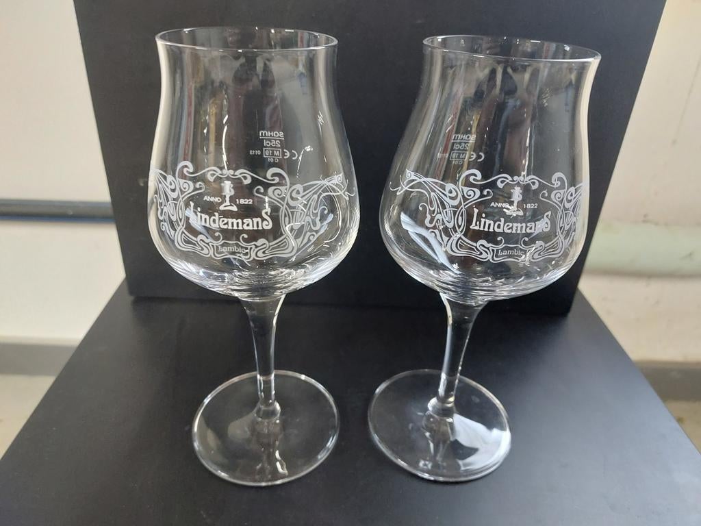 Verre à bière Lindemans, Enlèvement ou Envoi, Comme neuf, Verre à bière