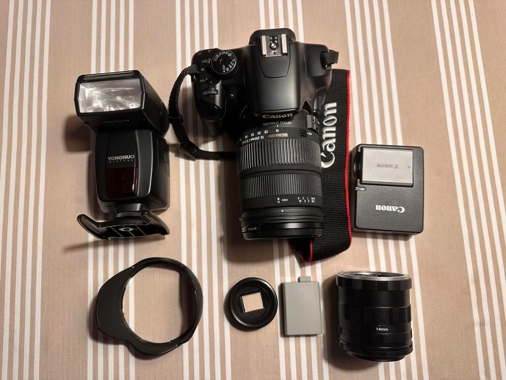 Accessoires Canon 450D +, TV, Hi-fi & Vidéo, Appareils photo numériques, Enlèvement, Comme neuf, Canon