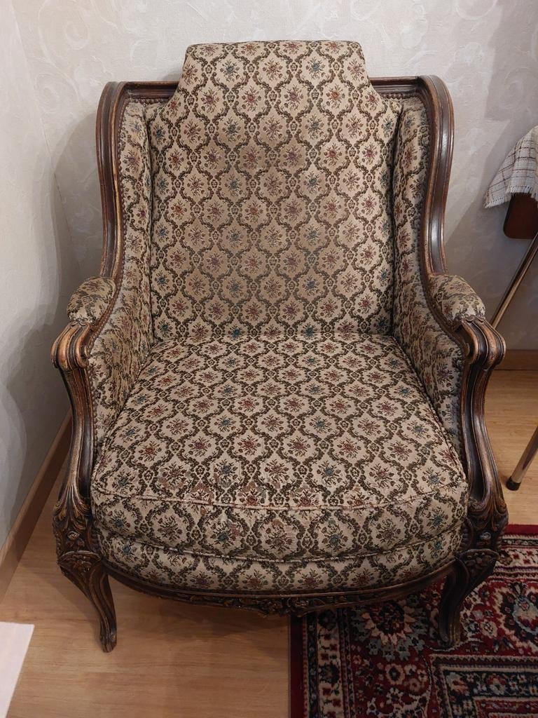 Zetel Louis XV, Huis en Inrichting, Fauteuils, Ophalen, Gebruikt, Stof