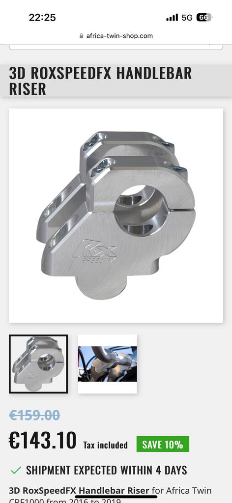 Honda africa 3D ROX SPEED FX riser, Ophalen of Verzenden