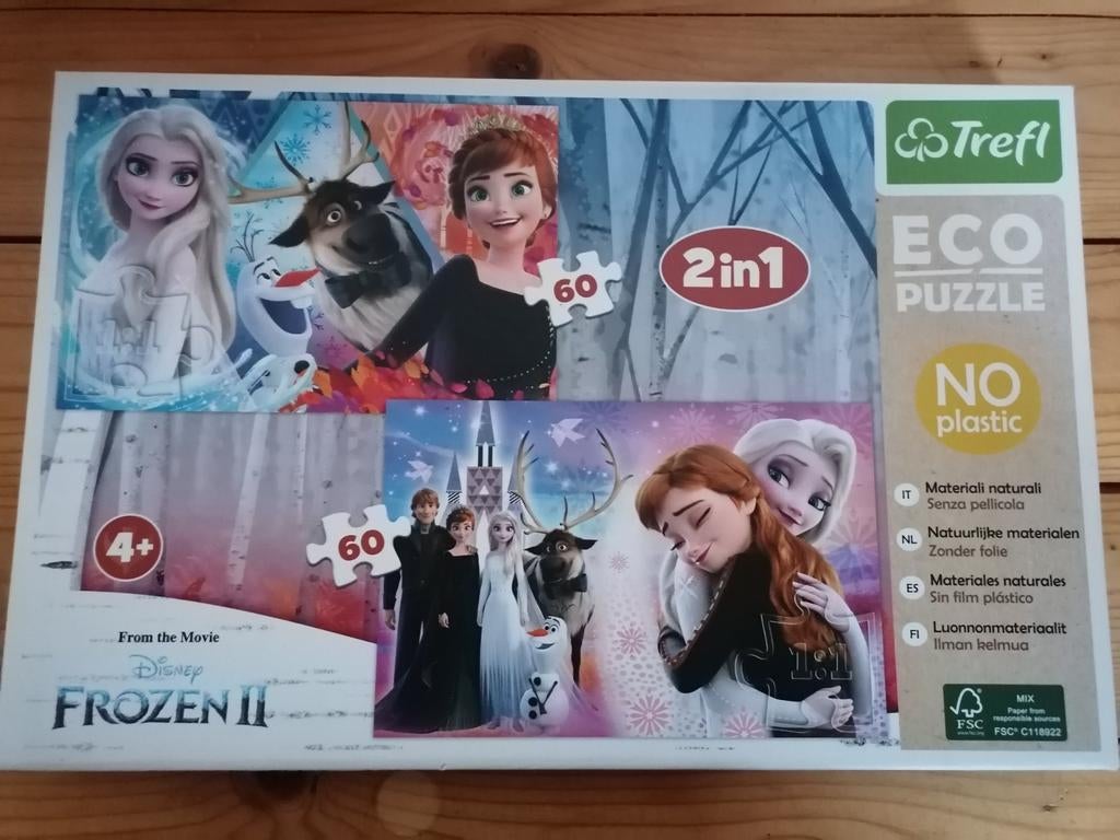 Disney Frozen II – Eco Puzzelset (2-in-1, 60 stukjes), Ophalen