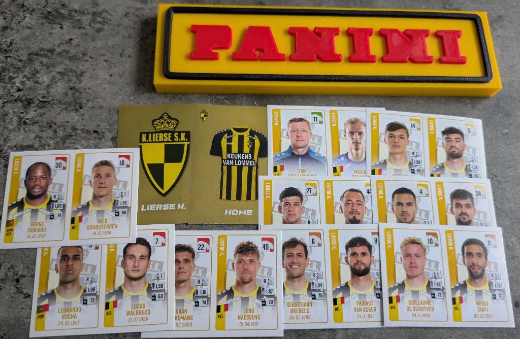 Panini FOOTBALL 2022/23 11 STICKERS LIERSE SK   VOETBAL, Ophalen of Verzenden, Nieuw