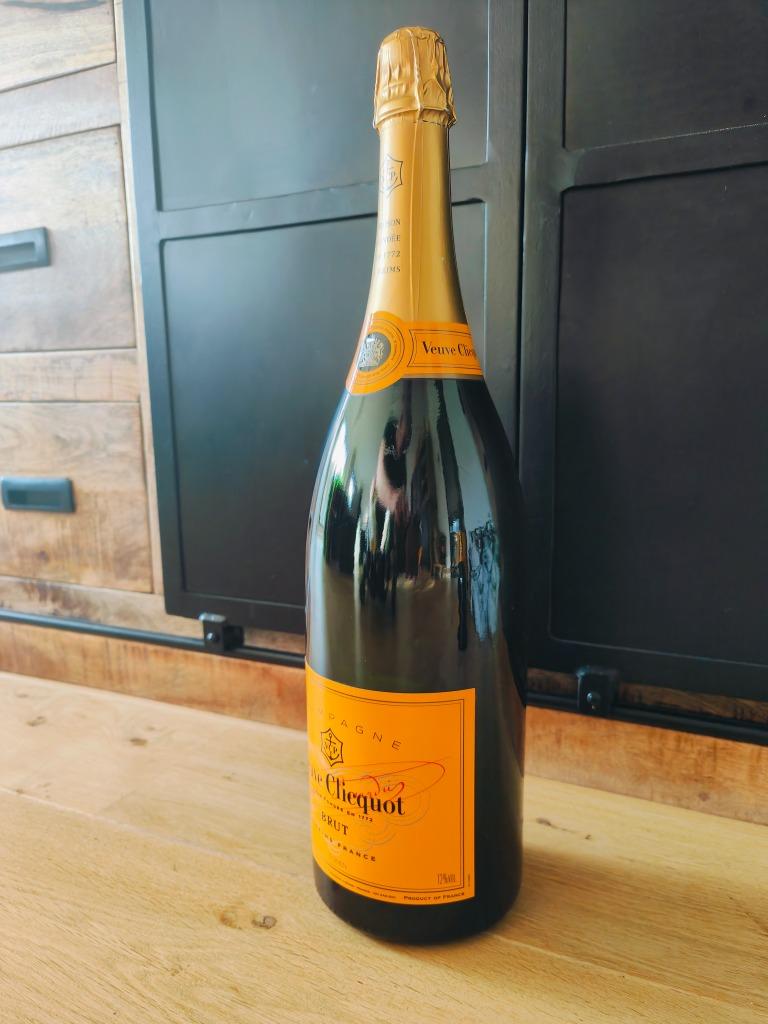 Veuve Clicquot Brut 3L (Dummy) fles, Origineel, Glas, 2.9 kg, Verzamelen, Wijnen, Nieuw, Champagne, Frankrijk, Vol, Ophalen of Verzenden