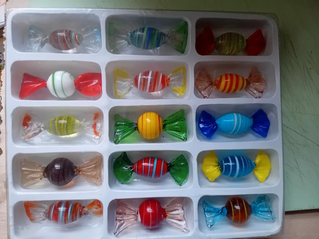 15 Bonbons en verre Murano, Enlèvement ou Envoi