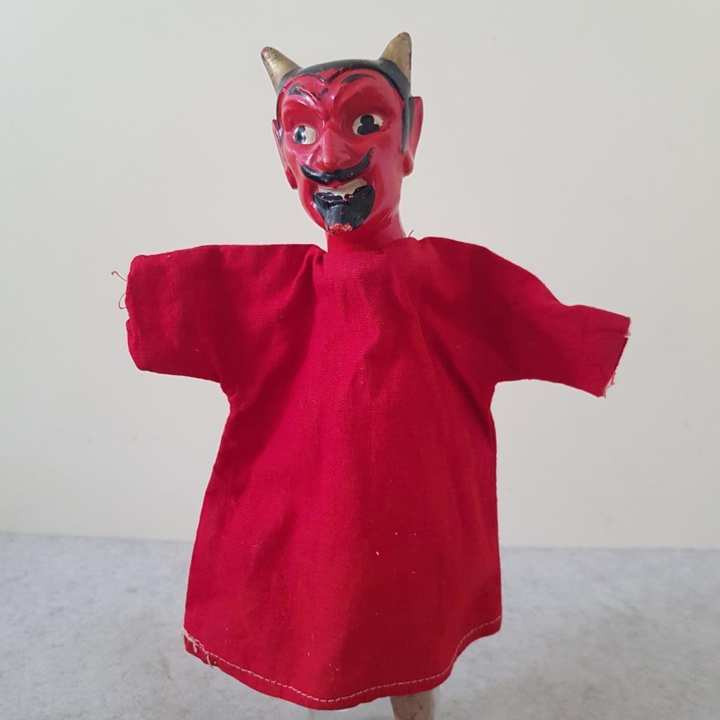 Beeusaert Deinze poppenkastpop, de rode duivel, Antiek en Kunst, Ophalen of Verzenden