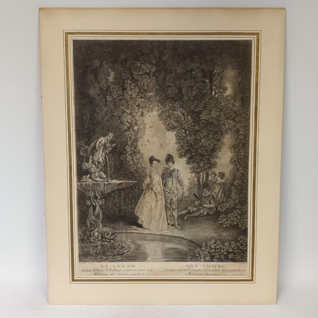 Gérard Jean-Baptiste II Scotin (1698-1755) after Antoine Wat, Antiquités & Art, Enlèvement ou Envoi