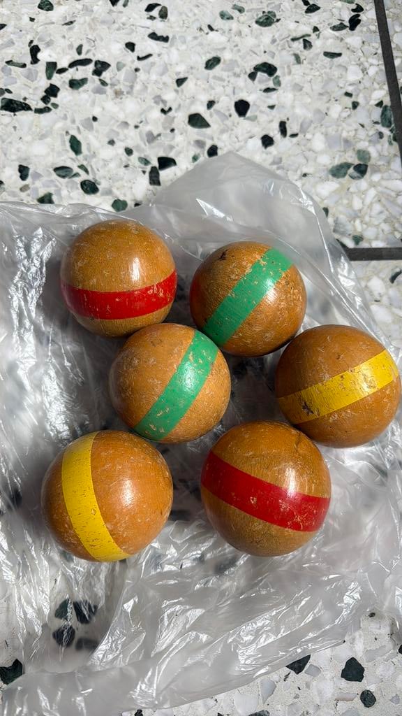 Oude petanqueballen, Sport en Fitness, Biljarten en Poolen, Ophalen, Gebruikt