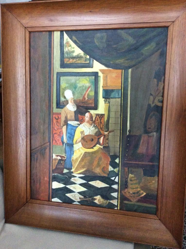 SCHILDERIJEN MET KADER, Ophalen of Verzenden