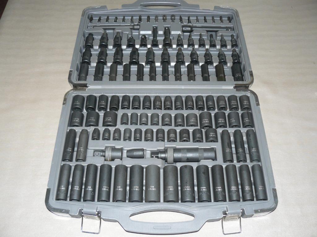 Coffret de 119 douilles à chocs et embouts à chocs, Autos : Divers, Outils de voiture, Neuf, Envoi