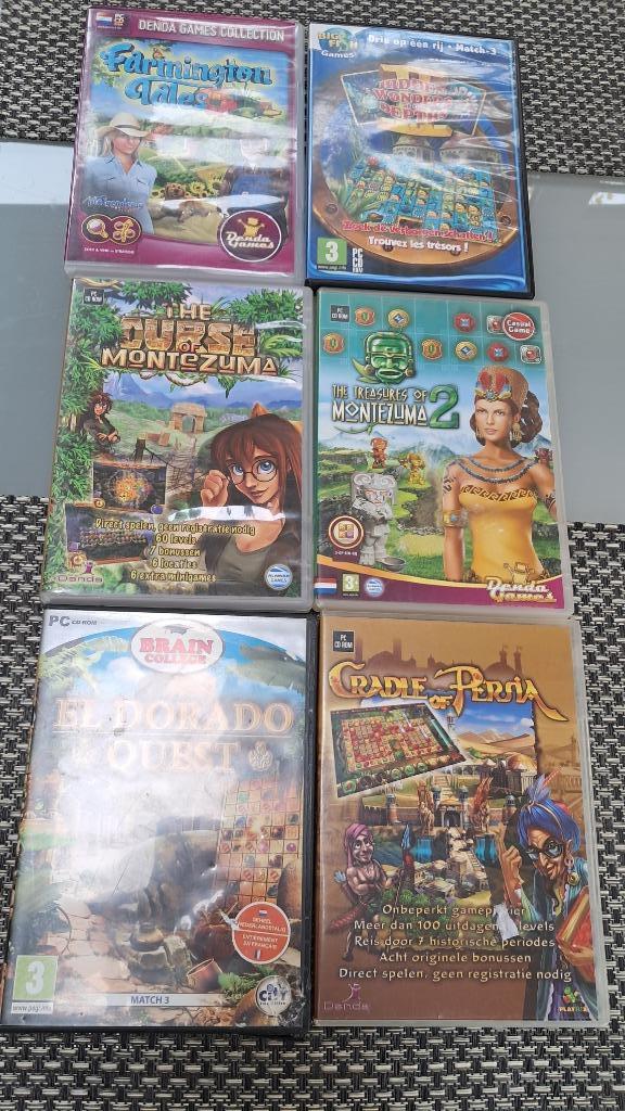 Zes spellen voor de pc, Games en Spelcomputers, Ophalen of Verzenden, Gebruikt