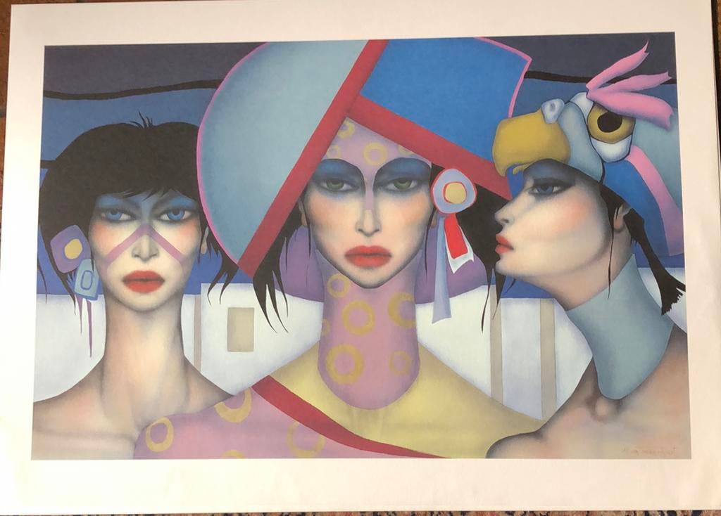 Jef Van Tuerenhout- offset litho, Antiek en Kunst, Kunst | Litho's en Zeefdrukken, Ophalen of Verzenden