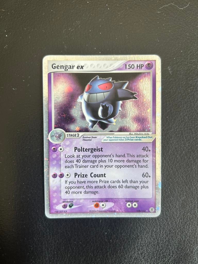 Gengar ex firered leafgreen - damaged, Ophalen of Verzenden, Gebruikt