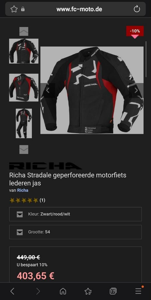 Leren motorjas, Motoren, Kleding | Motorkleding, Ophalen of Verzenden