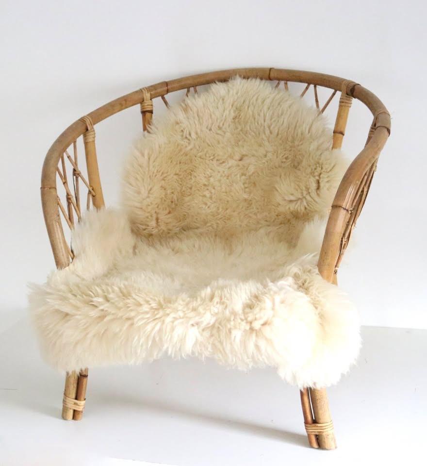 Vintage Bamboe stoel - Seventies chair - Retro Boho, Ophalen, Huis en Inrichting