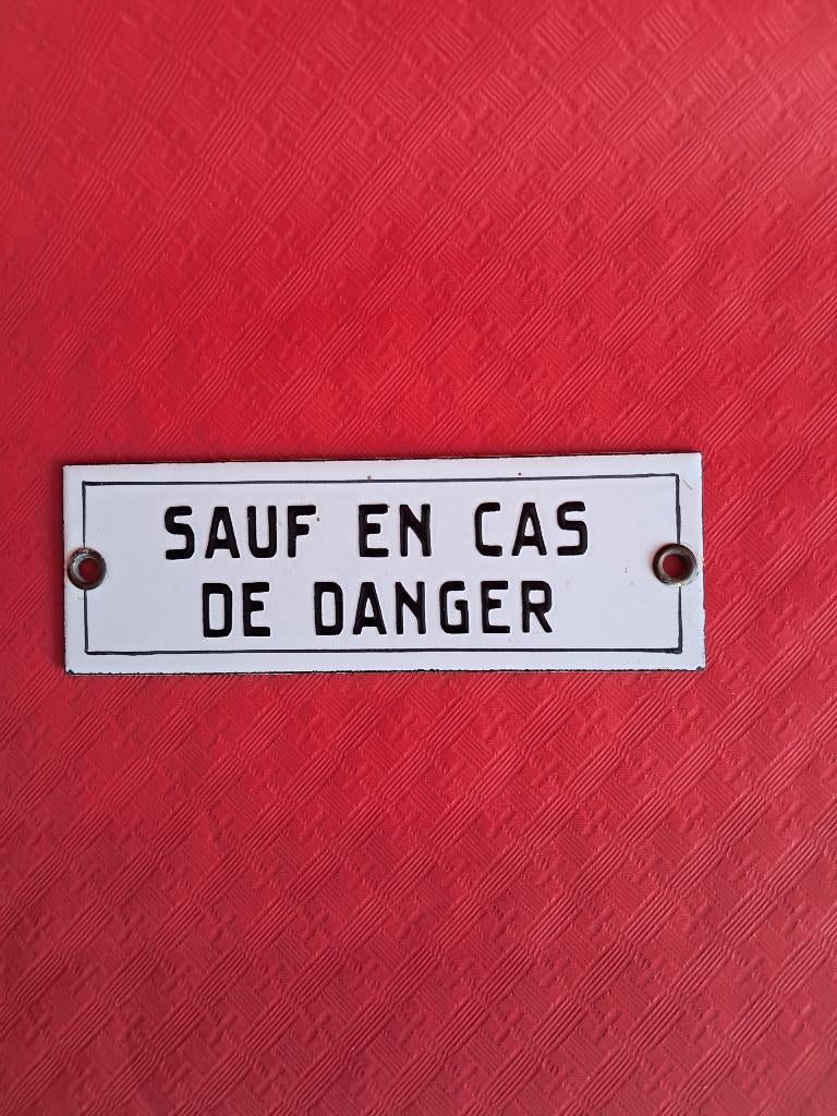 Plaque émaillée, Ophalen