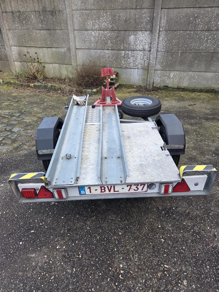 remorque pour moto, galvanique, très bon état, Enlèvement, Utilisé