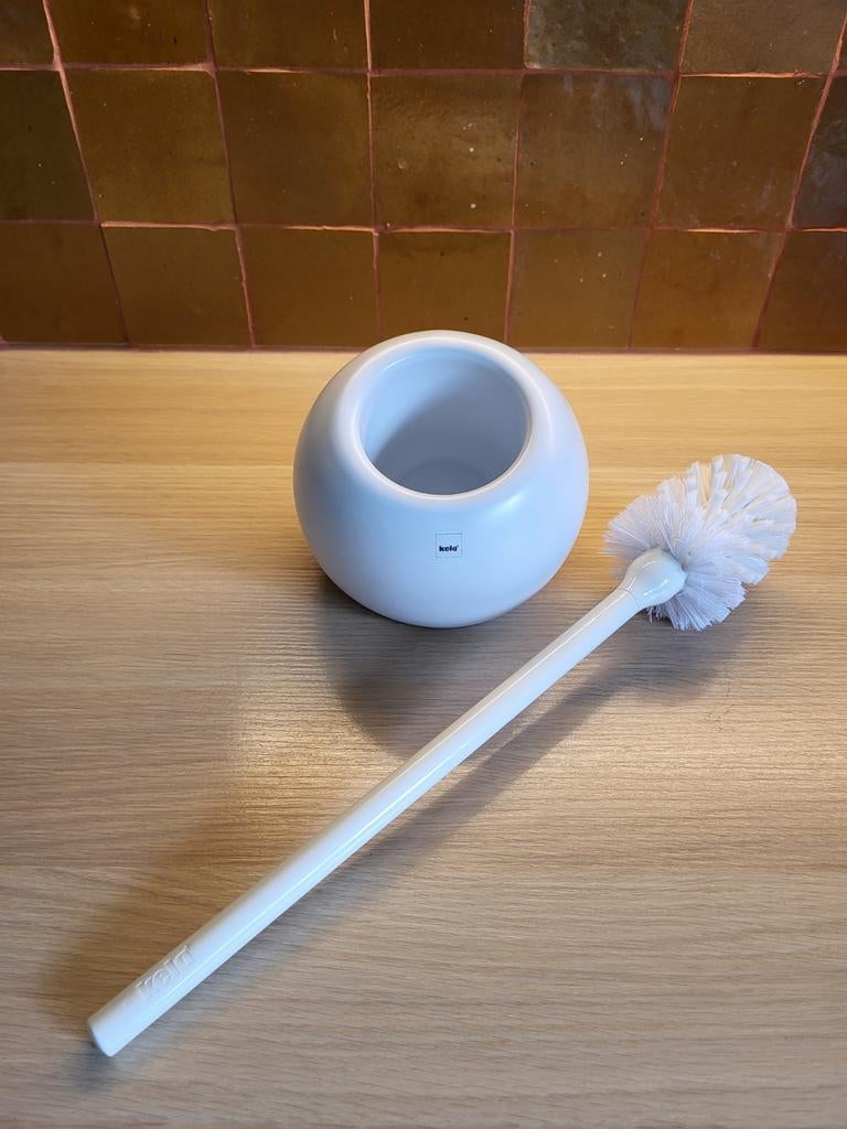 WC borstel wit, Huis en Inrichting, Ophalen, Bezem of Borstel