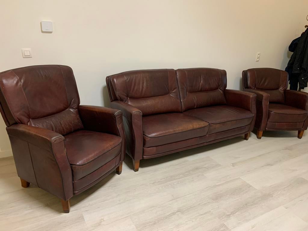 Fauteuils en simili-cuir, Enlèvement, Comme neuf, Cuir