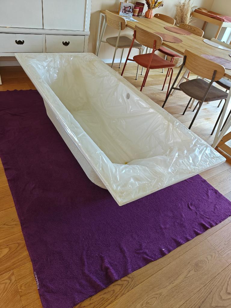 Bad Riho Linares Velvet White - 180 x 80, Doe-het-zelf en Bouw, Sanitair, Ophalen, Nieuw, Bad