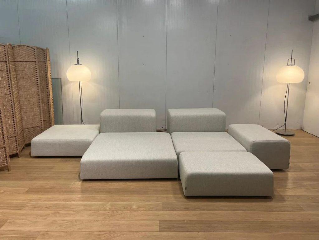 NEUF Living Divani Extra Wall sur mesure + garantie PN 27500, Neuf, 150 cm ou plus, Quatre personnes ou plus, Bankstel Bank Zetels Sofa Hoekbank Design bank
