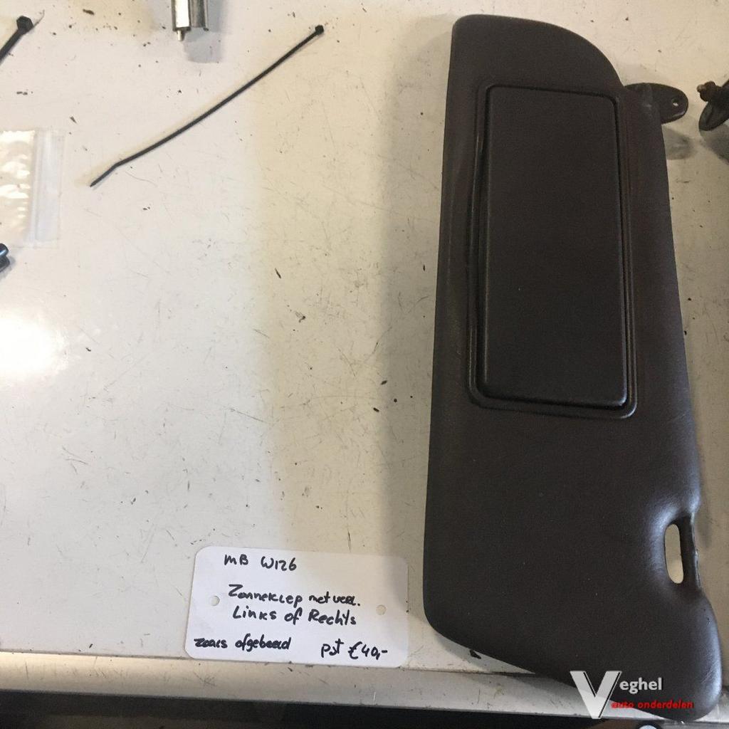 Mercedes W126 Zonneklep Links of Rechts met verlichting  Kle, Auto-onderdelen, Gebruikt, -, -, Ophalen of Verzenden