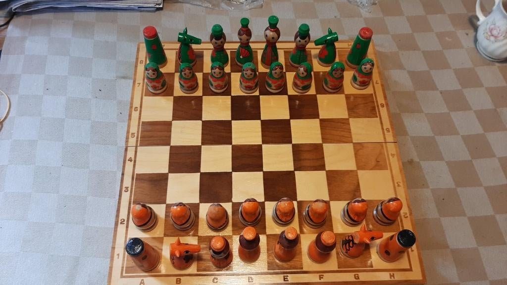 jeu de plateau Echiquier Chess Matryoshka 34 by 34, Hobby & Loisirs créatifs, 1 ou 2 joueurs, Envoi, Neuf
