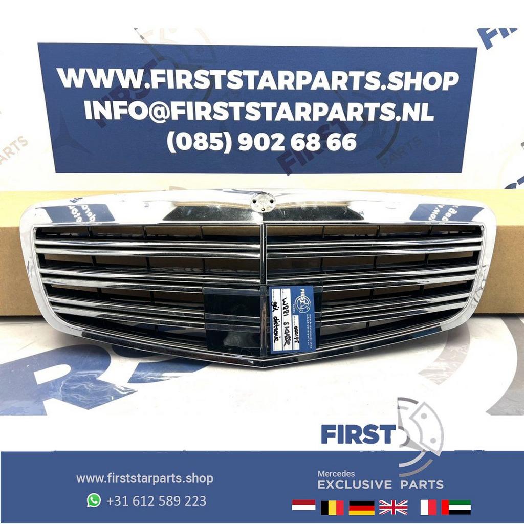 W221 GRIL S63 S65 AMG Mercedes S Klasse 2013 bumper grille d, Auto-onderdelen, Gebruikt, -, Ophalen of Verzenden, -