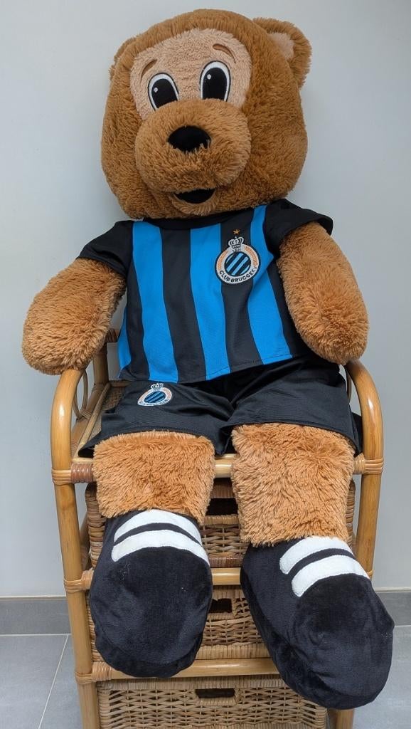 Mascotte d'ours de 1 mètre du Club de Bruges, Collections, Enlèvement ou Envoi, Autres types