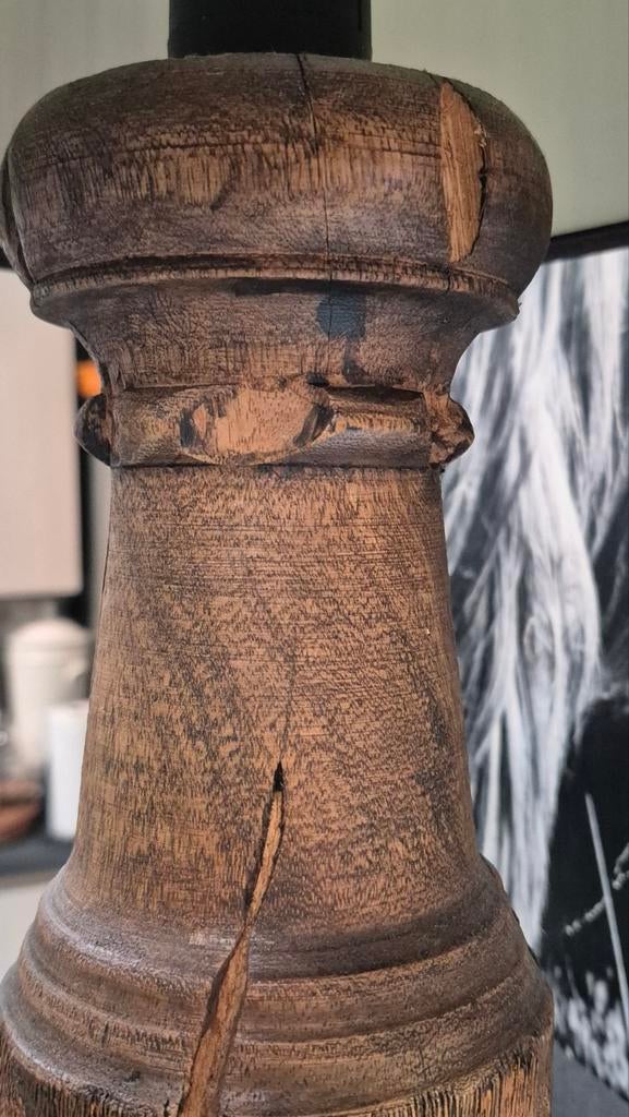 Pied de lampe, bois (balustre), Enlèvement ou Envoi, Bois