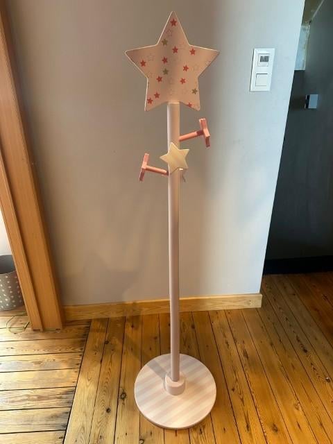 Joli porte-manteau étoile rose et blanc Vertbaudet, Maison & Meubles, Enlèvement, Utilisé, 100 à 150 cm, Bois
