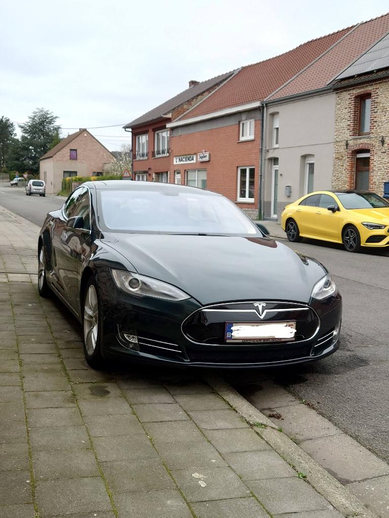 Tesla Model S 85 RWD Free supercharge, Auto's, Automaat, Achterwielaandrijving, Leder, Elektrisch