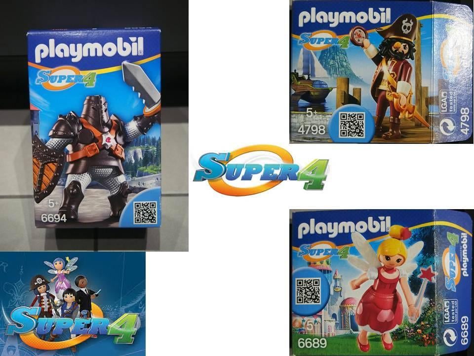 Playmobil Super 4 (3sets), Ophalen, Zo goed als nieuw, Complete set