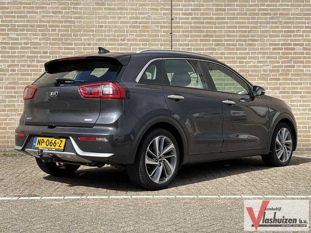 Kia Niro 1.6 GDi Hybrid First Edition | Leder | Climate | Cr, Autos, Kia, Argent ou Gris, Entreprise, 2 kWh, Automatique