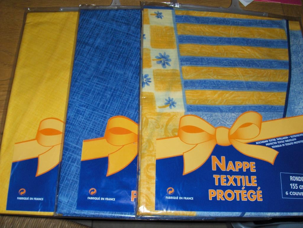 Nappe ronde en textile protégé de 1 m 55., Ophalen of Verzenden, Nieuw