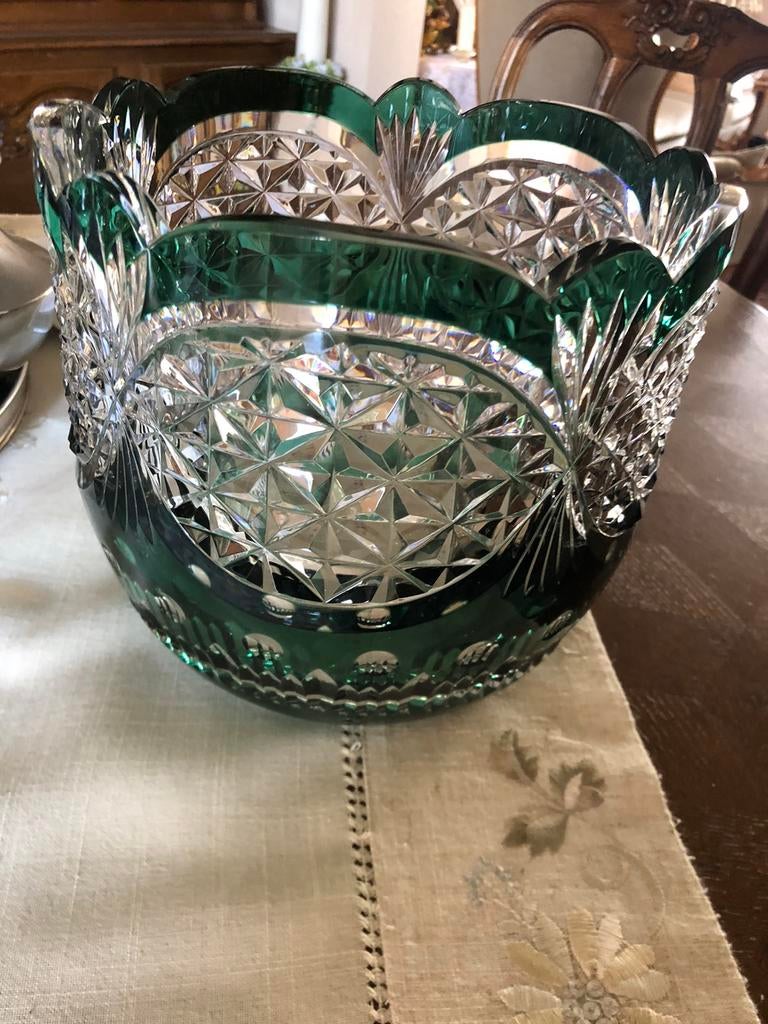 Vase/bol à Val St Lambert en parfait état, Antiquités & Art, Enlèvement