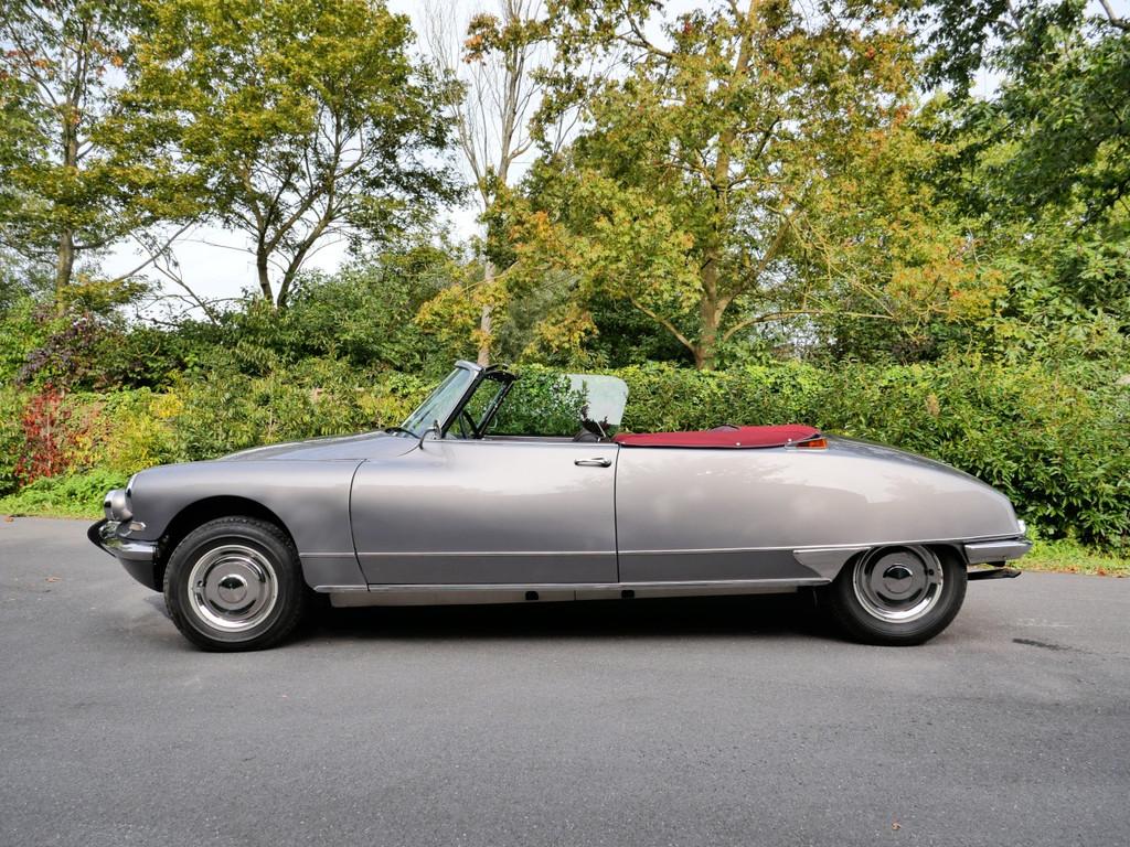 Citroën DS DS21 Cabrio (année de construction 1974), Cuir, Argent ou Gris, Achat, 87 kW