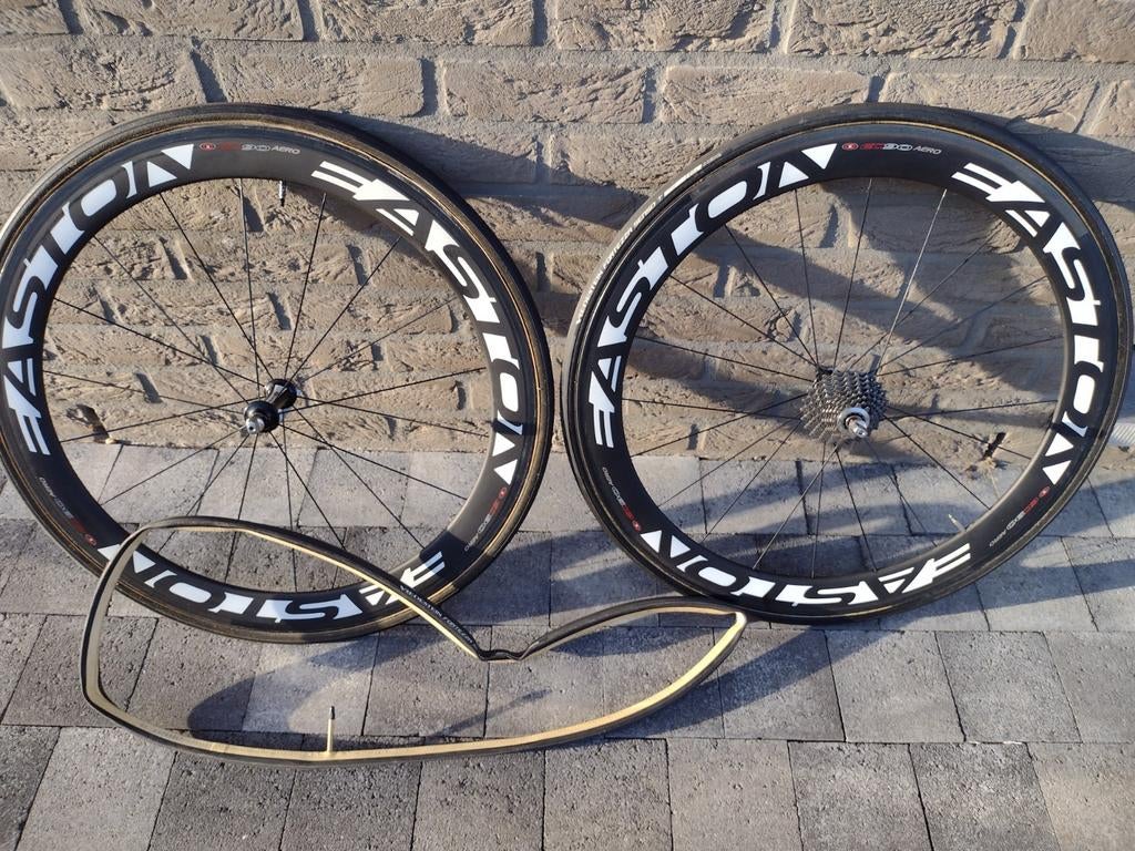 Carbon Easton EC90 tube wielen, Fietsen en Brommers, Fietsonderdelen, Ophalen, Carbon