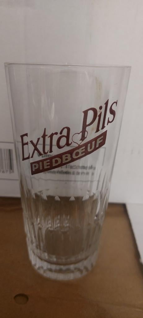 Piedboeuf extra pils glas, Verzamelen, Biermerken, Ophalen of Verzenden