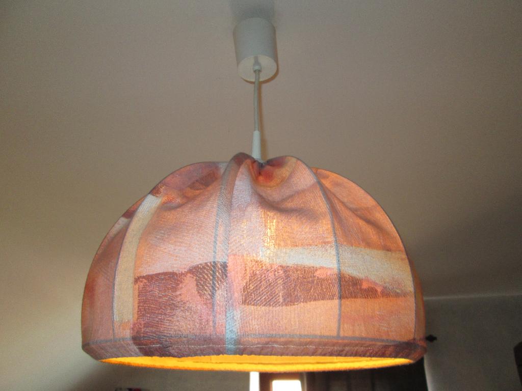 Suspension luminaire, Maison & Meubles, Lampes | Suspensions, Moins de 50 cm, Comme neuf, Enlèvement, Tissus