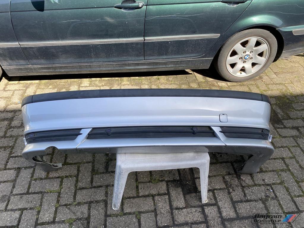 Bmw E46 sport achterbumper zilver sedan mtech 3-serie bumper, Arrière, -, Enlèvement, Utilisé