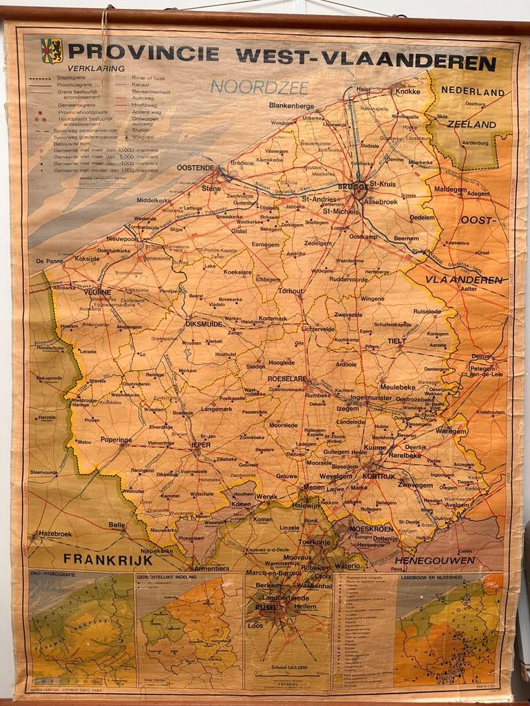 Oude schoolkaart van W-Vl (️), Ophalen