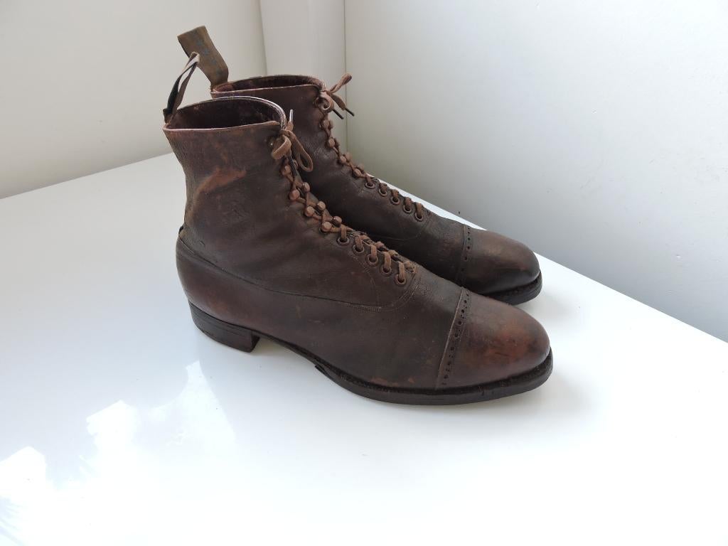1940 ABBL CHAUSSURES OFFICIER ARMEE BELGE, Collections, Objets militaires | Seconde Guerre mondiale, Autres, Enlèvement ou Envoi