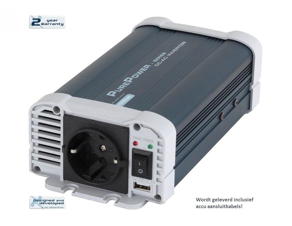 Omvormer ZUIVERE SINUS 12V naar 230V - 300 Watt continue, Caravanes & Camping, Camping-car Accessoires, Neuf, Enlèvement ou Envoi