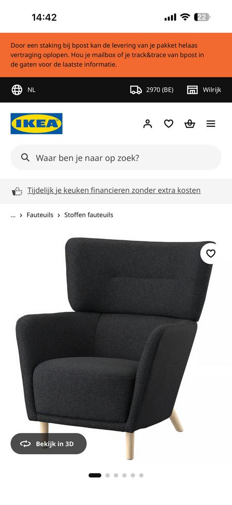 Zetel, Huis en Inrichting, Stoelen, Ophalen, Zo goed als nieuw