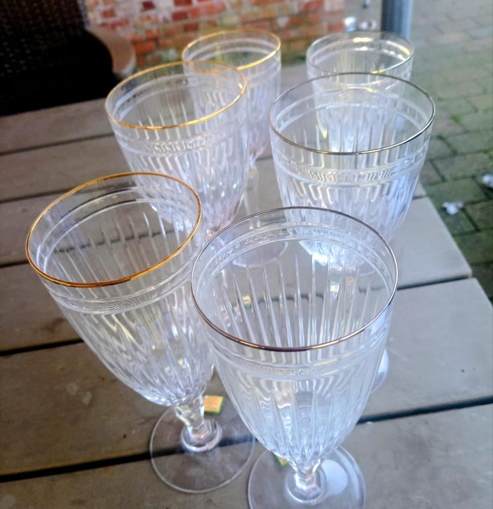 Set 6 kristal vintage glazen Marquis for Waterford, Ophalen