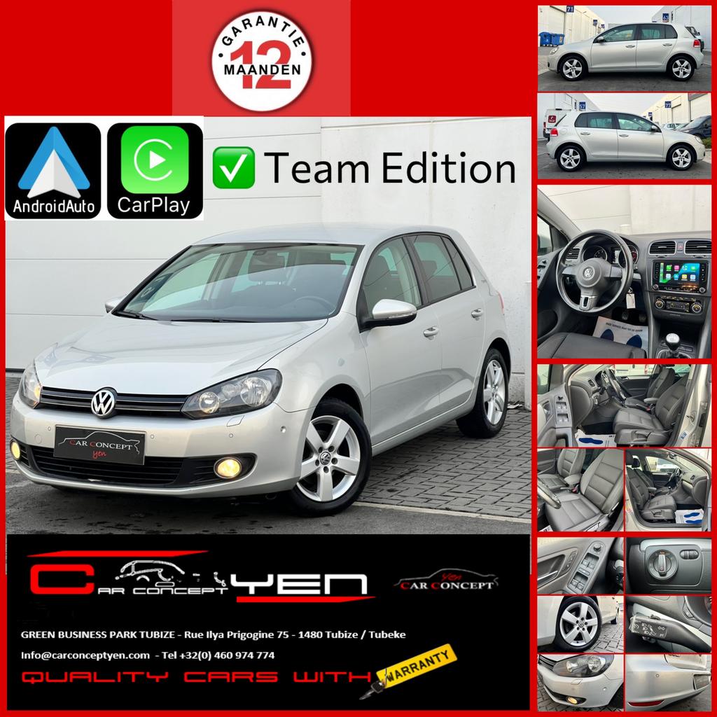 VolkswagenGolf 1.2 TSI*Team edition*Carplay*Park assist*Clim, 1197 cm³, Achat, 129 g/km, Entreprise