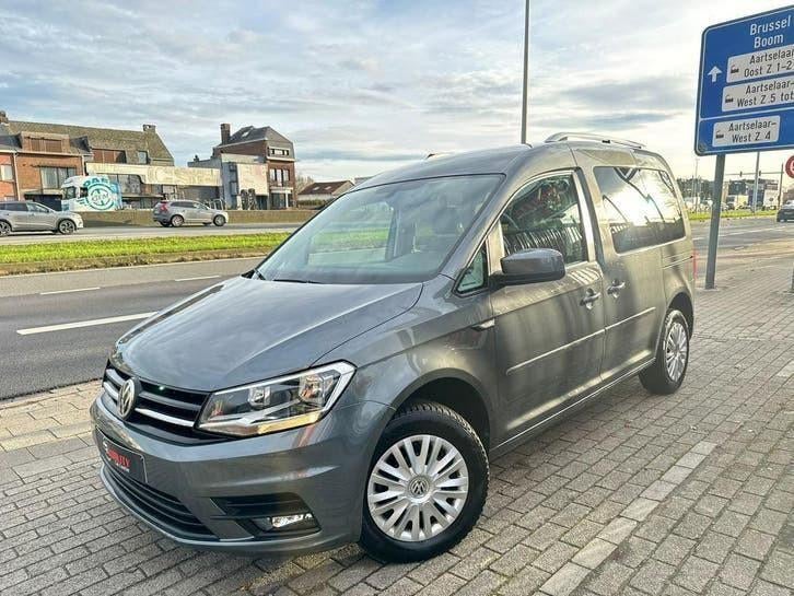 te koop vw caddy 2.0 tdi 130000 km  automaat garantie, Auto's, Euro 6, 72 kW, Bedrijf, USB