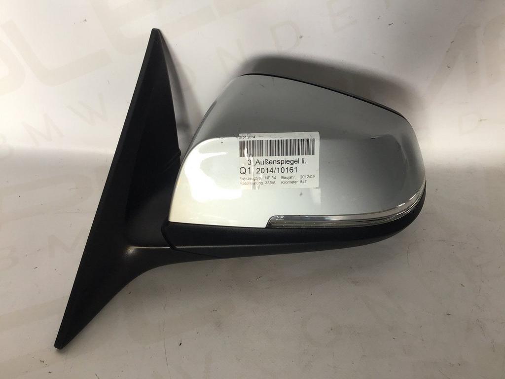 Buitenspiegel links (zilver) BMW F34 (GT) 021185, Auto-onderdelen, Spiegels, BMW, Gebruikt, Ophalen of Verzenden